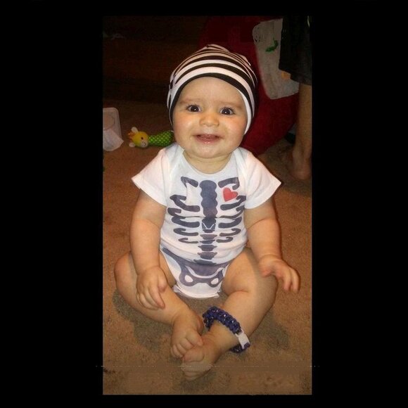 SKELETON BONE ONESIE w/FULL GRAPHICS - Picture 6 of 6